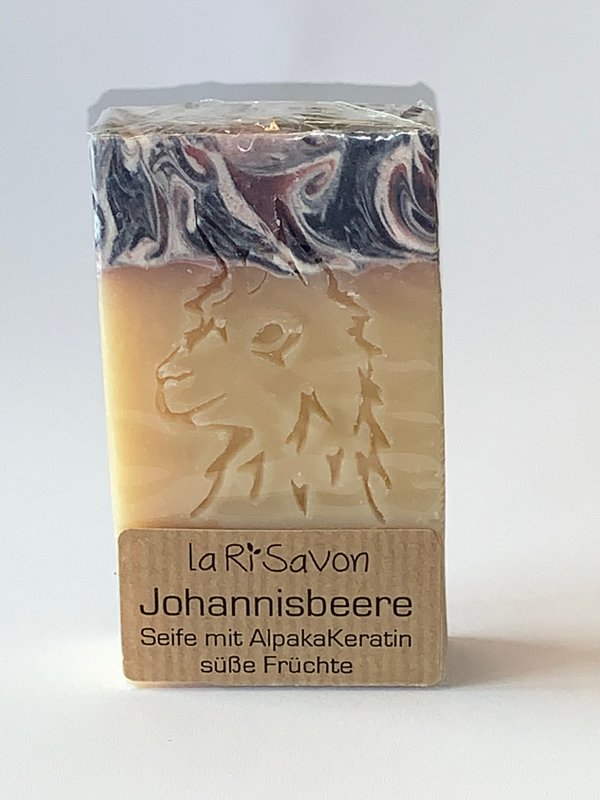 Alpaka-Keratin Seife - "Johannisbeere"